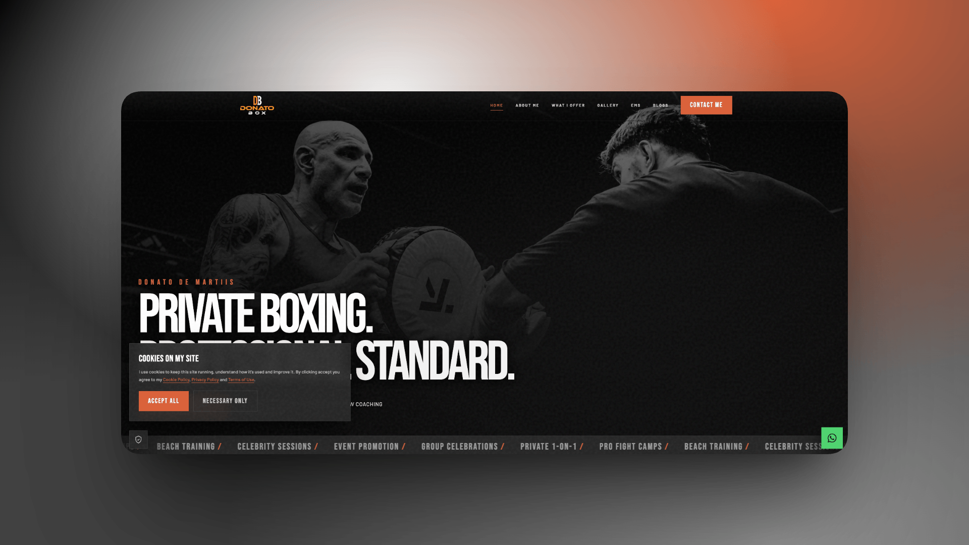 Donato Box website screenshot